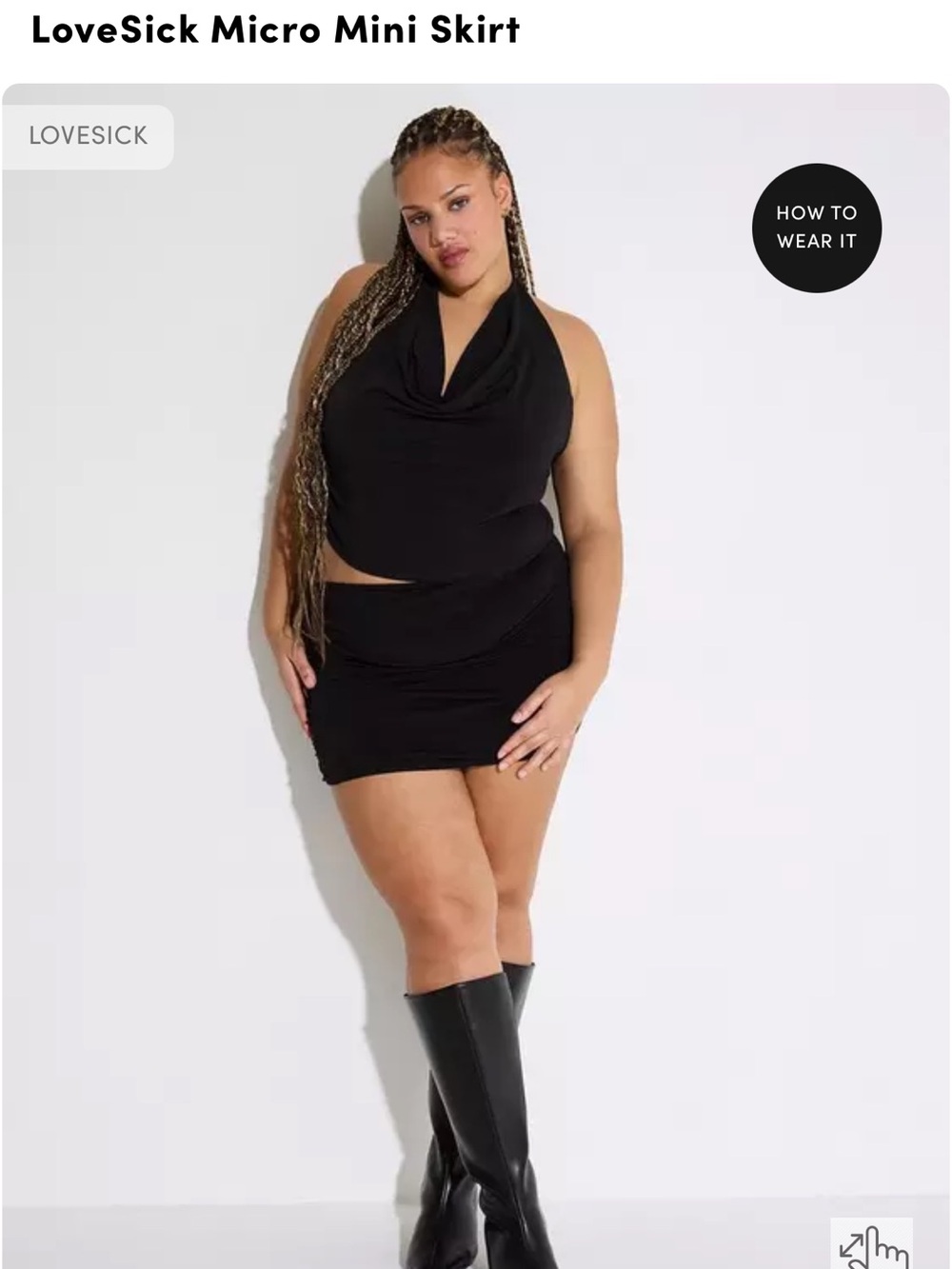 LoveSick Micro Mini Skirt *NWT*